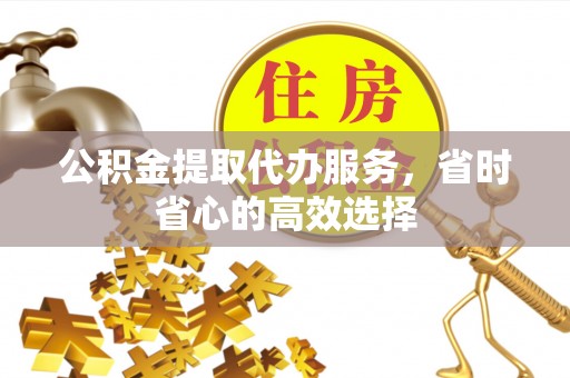 服务公积金提取代办服务，省时省心的高效选择