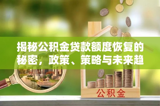 服务揭秘公积金贷款额度恢复的秘密，政策、策略与未来趋势