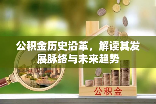 服务公积金历史沿革，解读其发展脉络与未来趋势
