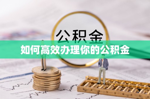 服务如何高效办理你的公积金