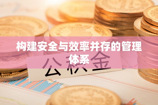 服务构建安全与效率并存的管理体系