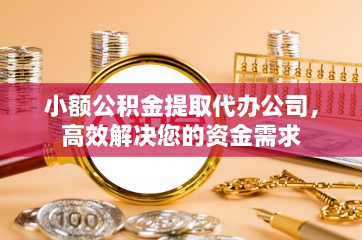 服务小额公积金提取代办公司，高效解决您的资金需求