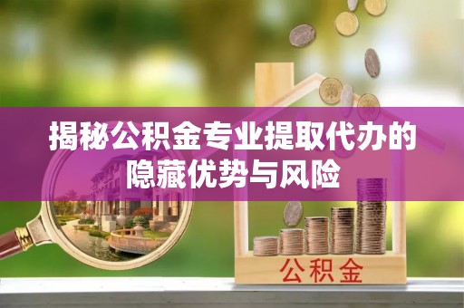 服务揭秘公积金专业提取代办的隐藏优势与风险