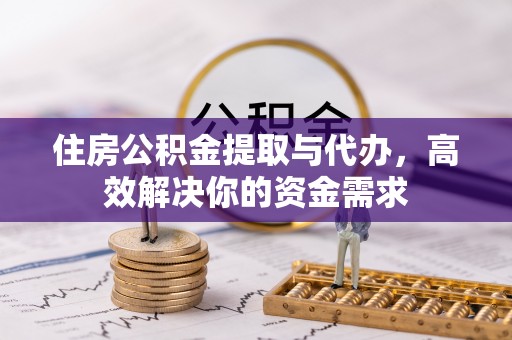 服务住房公积金提取与代办，高效解决你的资金需求