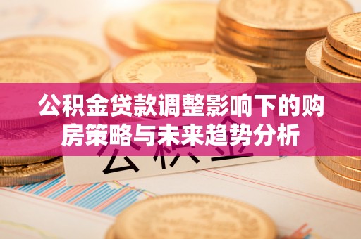 服务公积金贷款调整影响下的购房策略与未来趋势分析