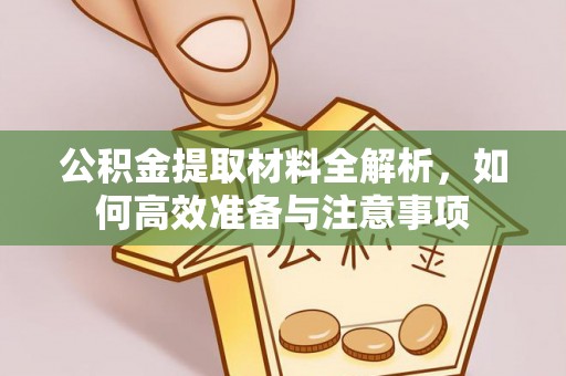服务公积金提取材料全解析，如何高效准备与注意事项