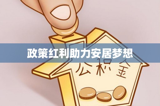 服务政策红利助力安居梦想