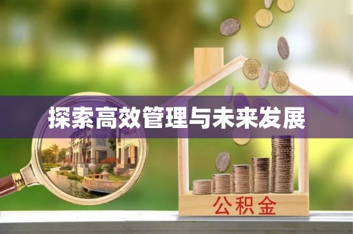 服务探索高效管理与未来发展