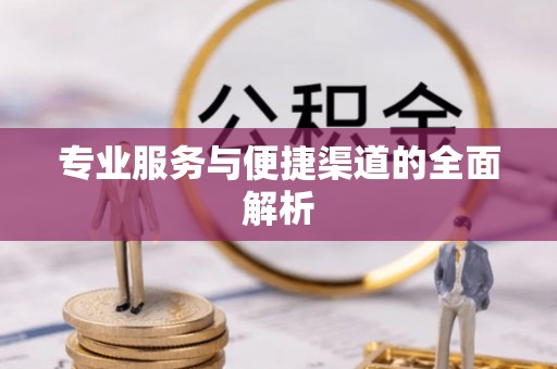 服务专业服务与便捷渠道的全面解析