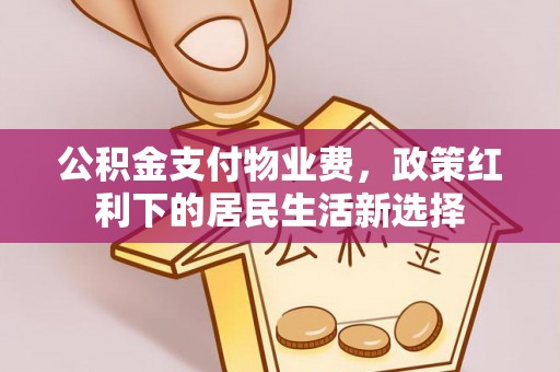 服务公积金支付物业费，政策红利下的居民生活新选择