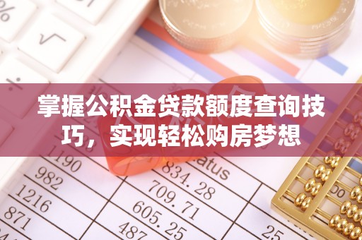 服务掌握公积金贷款额度查询技巧，实现轻松购房梦想
