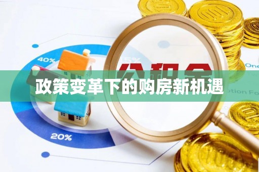 服务政策变革下的购房新机遇