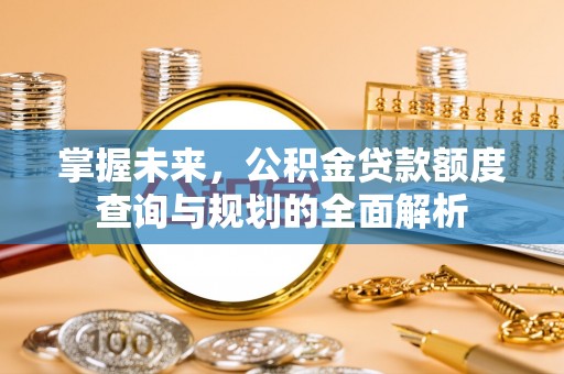服务掌握未来，公积金贷款额度查询与规划的全面解析