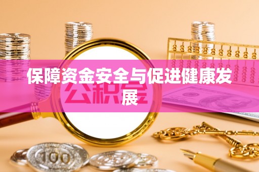服务保障资金安全与促进健康发展